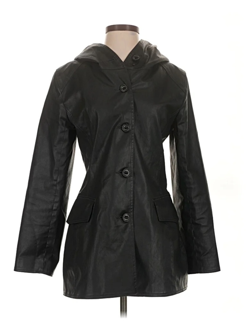 M0815 Black Weatherproof Coat, size 10